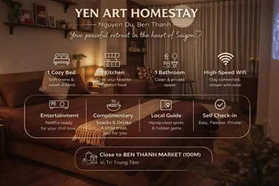 Yên Art Homestay, 1min to Ben Thanh, 1min to Metro District 1 – Photos 2
